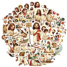 Bible Character Sticker Pack (100 pcs)